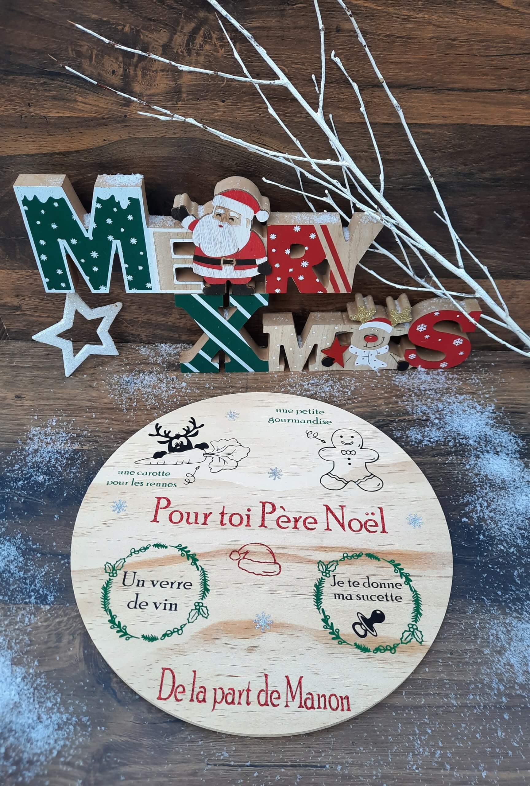 plateau pour le père noel