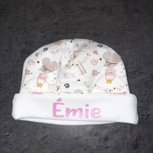 bonnet de naissance fille